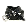 Western buckle belt embossed leather belt